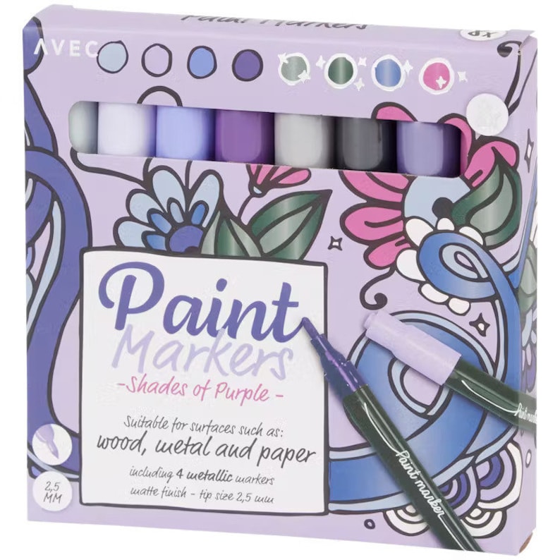 40 Professional Paint Brush Pens, Big Markers Set, Deco Brush Pens, Art