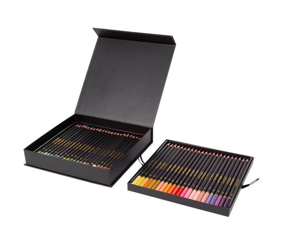 46 Pcs Professional Colouring Pencils Gift Box, Colouring Pencils Set,  Christmas Coloring Pencils Set, Coloring Pencils Gift Set, Stationery 