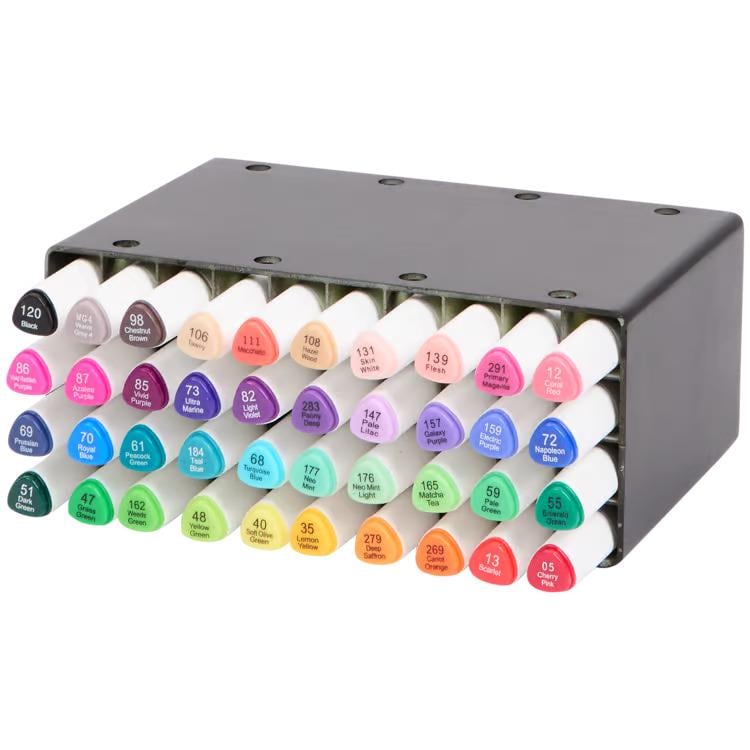 Amazon.com : Banral 60 Colors Alcohol Markers Set, Dual Tip