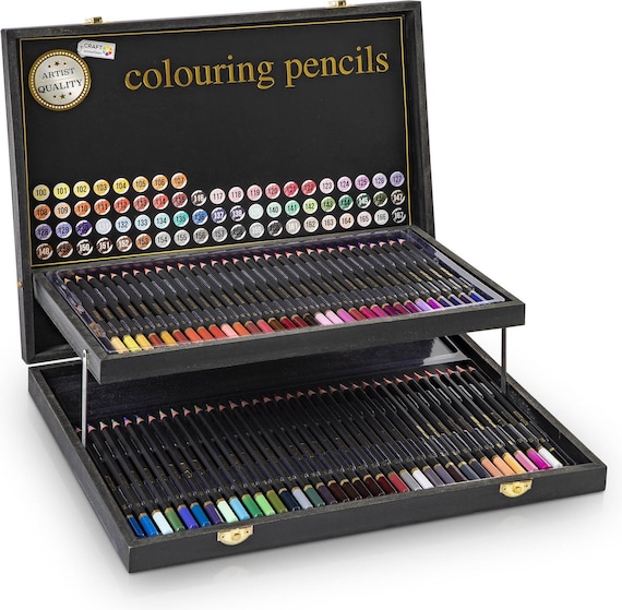 Professional Colored Pencils Set: 68 Vibrant Colors in Storage Box