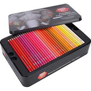 120 lápices de colores profesionales, lápices de colores con almacenamiento, lápices de colores edición estadounidense, lápices de colores premium para niños y adultos