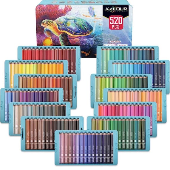 520 Professional Colouring Pencils,color Pencils Storage With