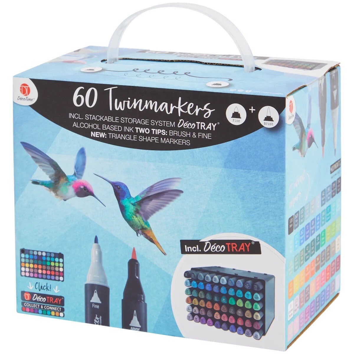 60 Professional US Edition Coloring Markers, Big Set Coloring Markers, Dual  Sided Markers, Color Twin Markers With Storage Adults and Kids 