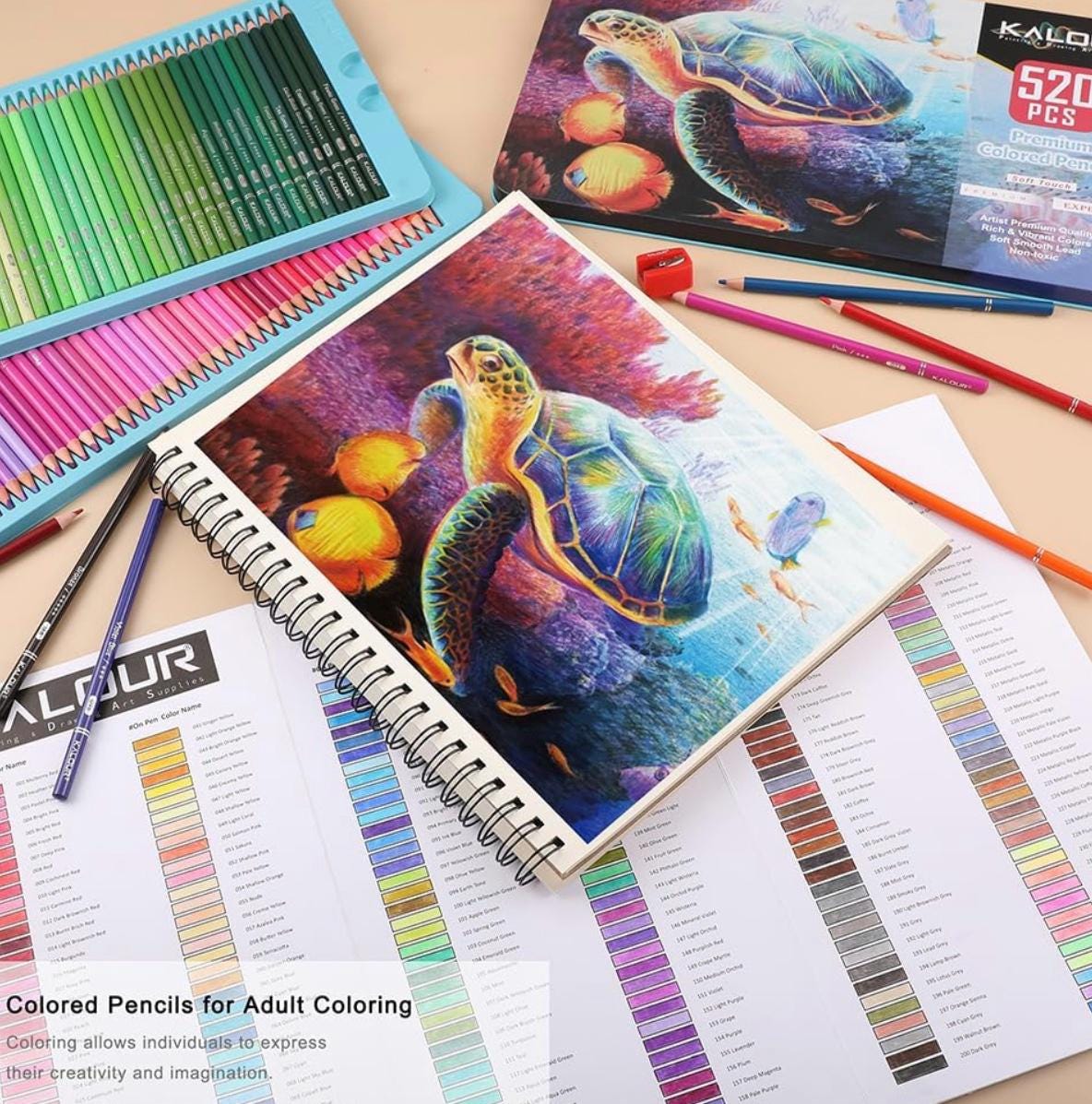 120 Pcs Colored Pencils, Premium Color Pencils Set, Artists Soft Core