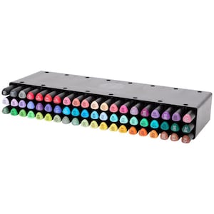 60 professionele TwinMarkers Amerikaanse editie, kunstkalligrafiestiften, penseelstiften, kleurstiftenset, opbergdoos met stiften, kleuren