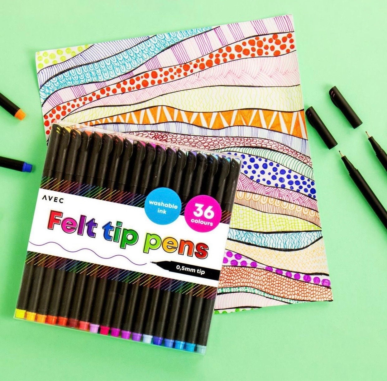 Seriously Fine Felt Tip Markers