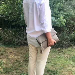 Leather shoulder bag, leather handbag, clutch, leather shoulder bag, gift for women, elegant handbag,