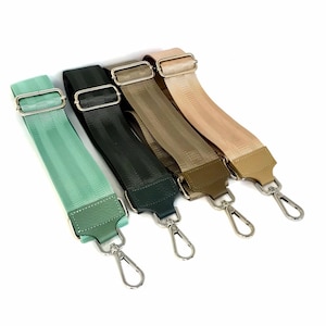 Breiter Schultergurt mit silbernen Verschluss,Wechselgurt für Bauchtaschen oder Handytaschen, Umhängergurt, Stoff Bag Strap, Taschenriemen