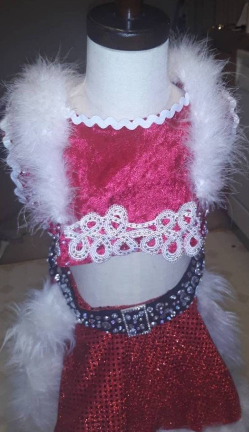 Glitz Sparkle Santa Fun Fashion Pageant OOC/ Christmas Wear Etsy