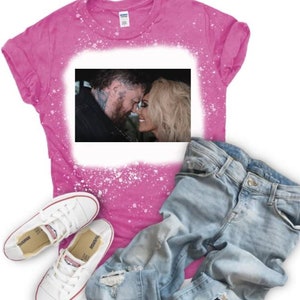 Music Graphic Bleached Shirt