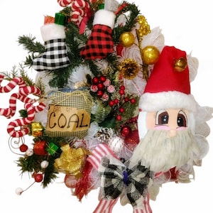 Santa Christmas Wreath