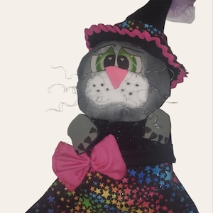 Witchy Kitty Wreath Attachment