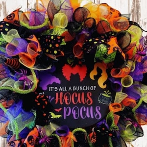 It's all a bunch of Hocus Pocus / Halloween Wreath