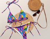 Retro Funk Eco-Friendly recycled string bikini