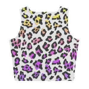 Animal Print Fitness Crop Top/ Workout crop top/ Gym Top