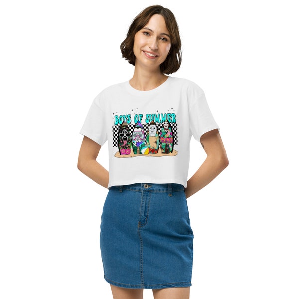 Women’s Summer Scary Movie Lovers crop top