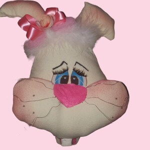 Easter Bunny Wreath Attachment/ Door Hanger/ Wreath Supplies/ Easter Decor