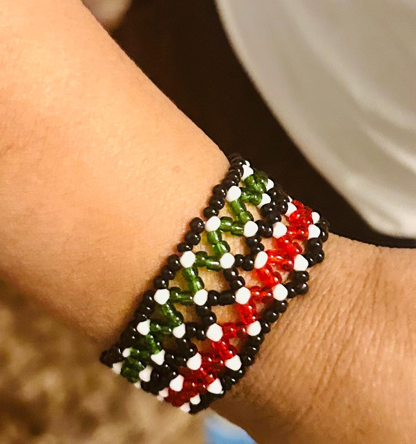 Bracciale Con Bandiera Del Kenya,Bracciale In Pelle Di Vetro