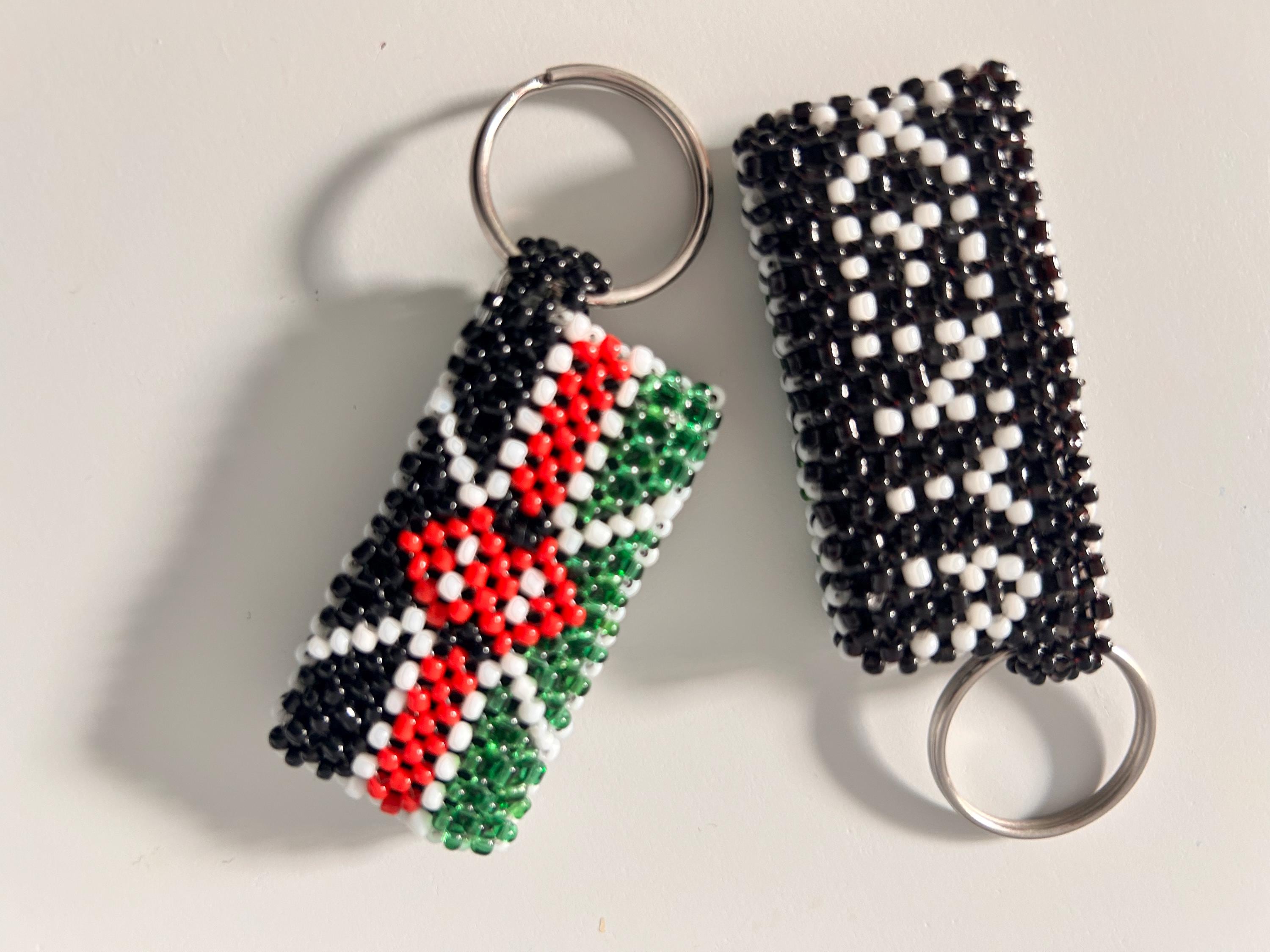 Kenyan Bead Keyring UK