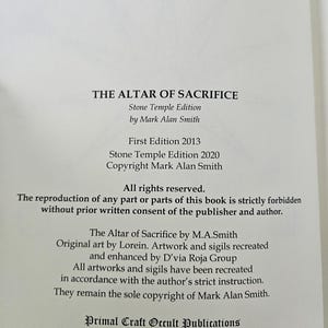 L'altare del sacrificio, Mark Alan Smith immagine 7