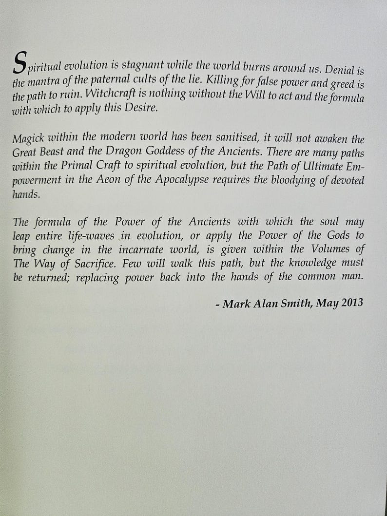 L'altare del sacrificio, Mark Alan Smith immagine 8