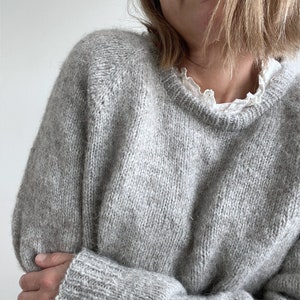 Knitting Pattern | Basic Cozy Fit Pullover - 4 yarn options in 1 pattern | Easy | raglan sweater topdown method | Sizes S to 4X