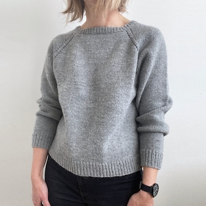 Knitting Pattern | Basic Pullover - 4 patterns in 1 | Beginner | classic raglan sweater easy topdown method | sizes S to 4X