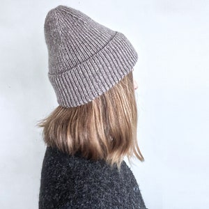 Knitting Pattern | Basic Single Rib Beanie - 4 yarn options in 1 pattern | Beginner level | easy classic hat bottom up | sizes S, M, L