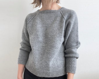 Knitting Pattern | Basic Pullover - 4 patterns in 1 | Beginner | classic raglan sweater easy topdown method | sizes S to 4X