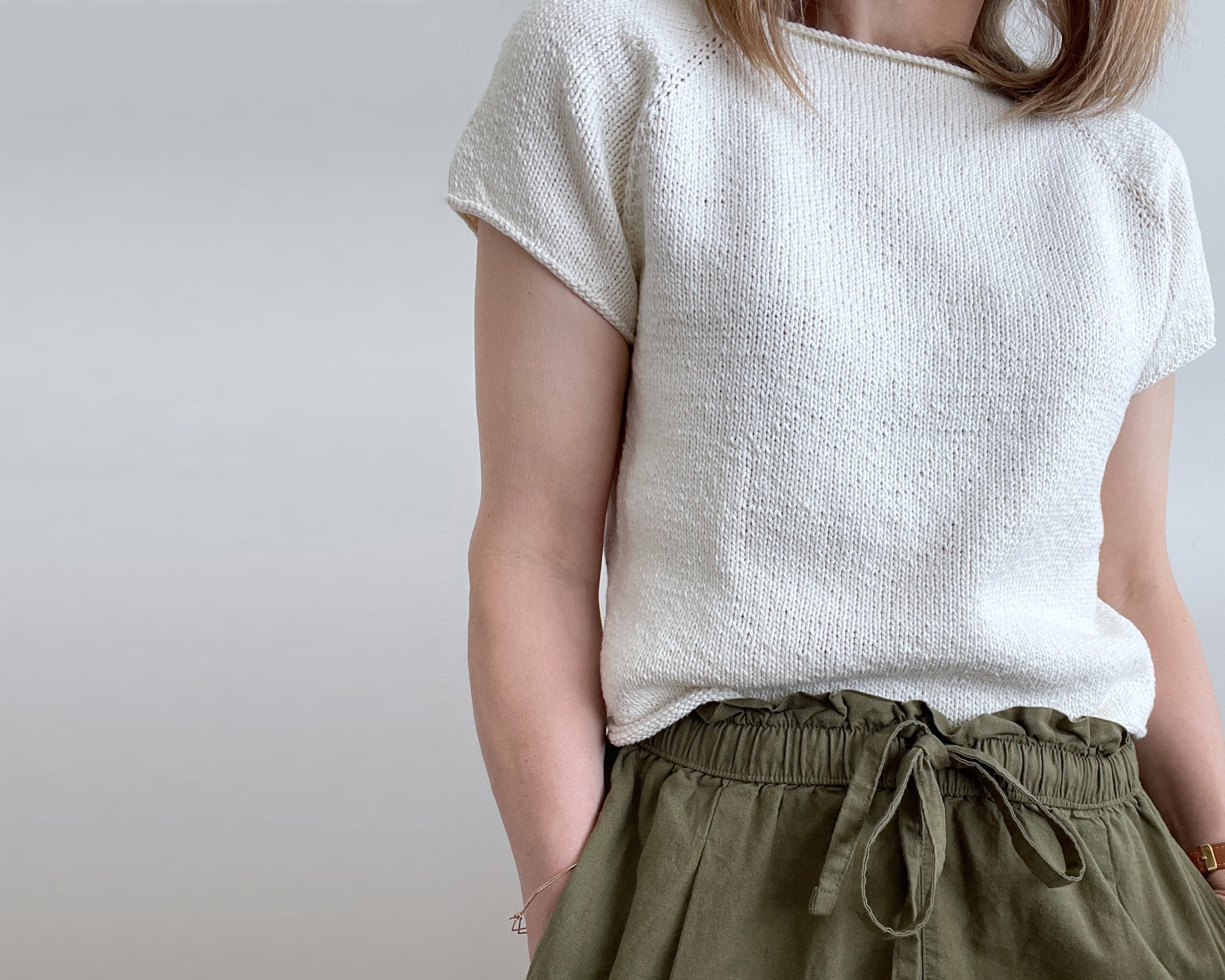 ニット・セーター KNITTED Cotton Half Knit Tee MY644 time__1730200504__202501-