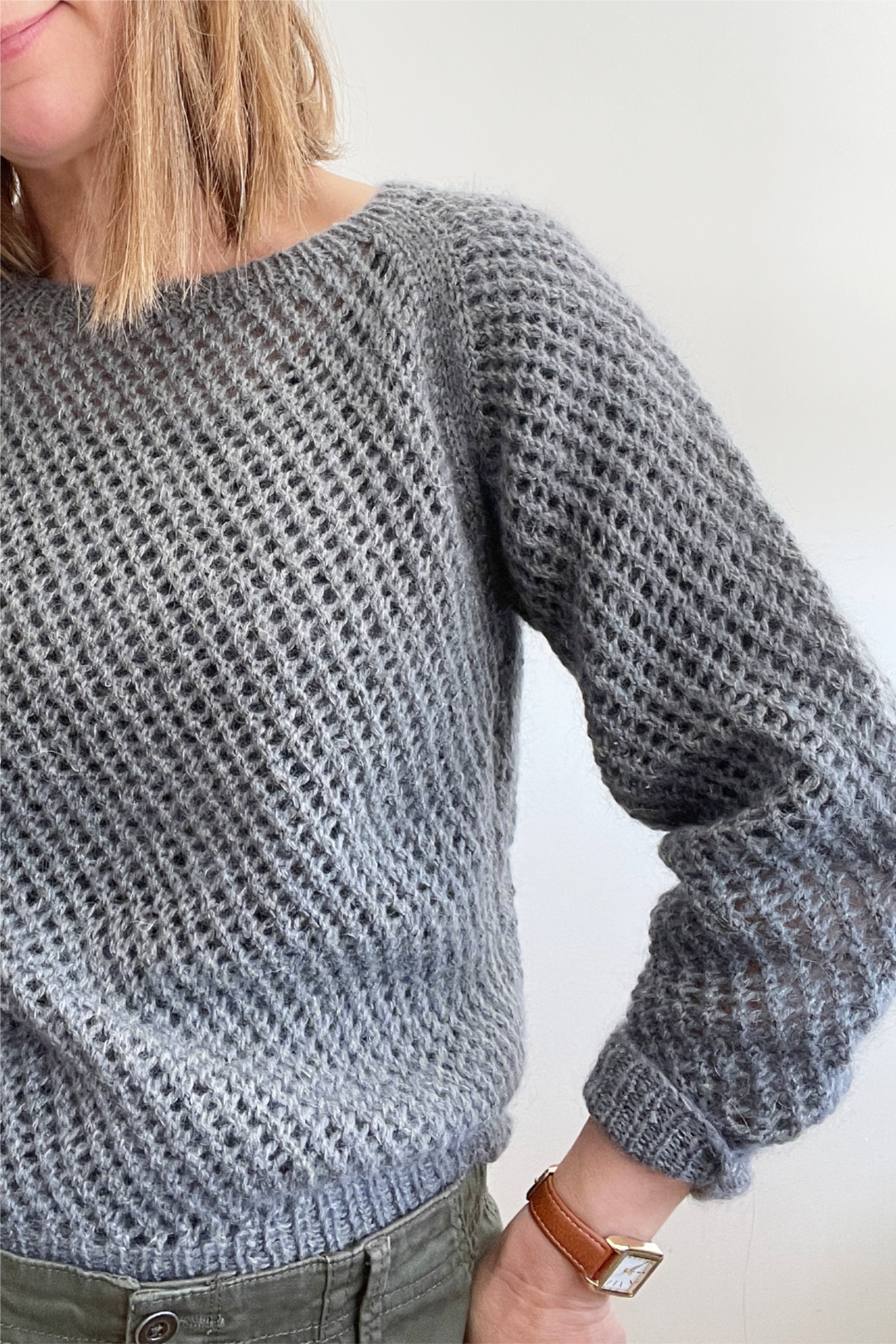 【SATIIIZ】Tenney Line Raglan Wool Knit SATIIIZ】Tenney Line Raglan Wool Knit Teniline Raglan Wool