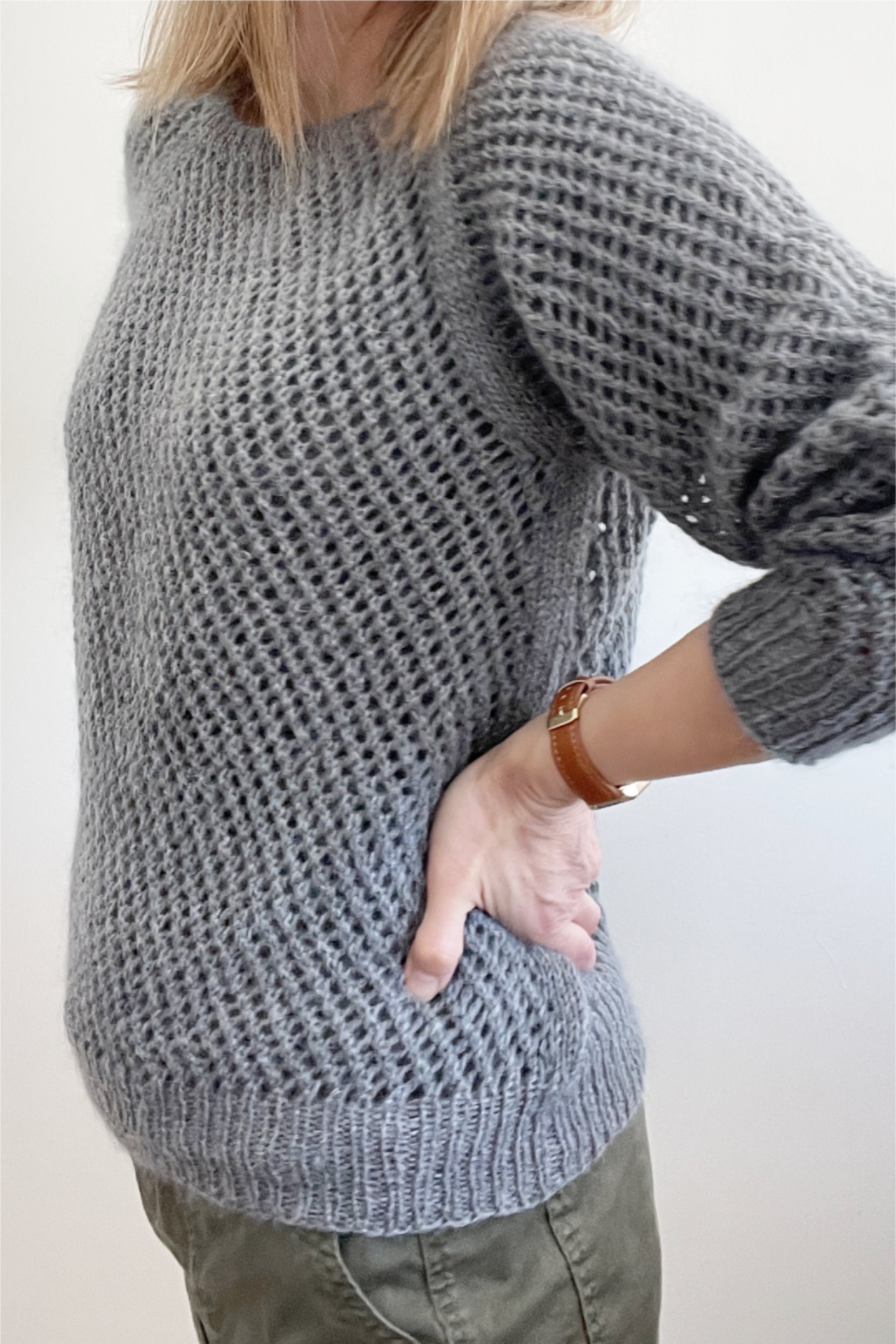 Knitting Pattern | Simple Lace Pullover | Easy Intermediate