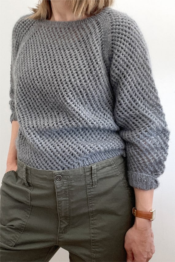 Knitting Pattern | Simple Lace Pullover | Easy Intermediate