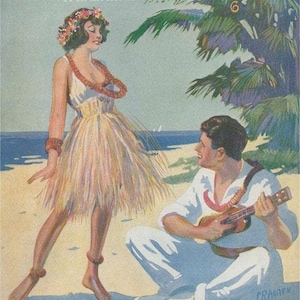 Hawaii - Vintage Reprinted Image, Postcard