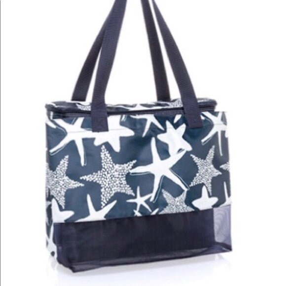 Thirty-One DELUXE UTILITY Tote ~NIP~ Summer Stripes