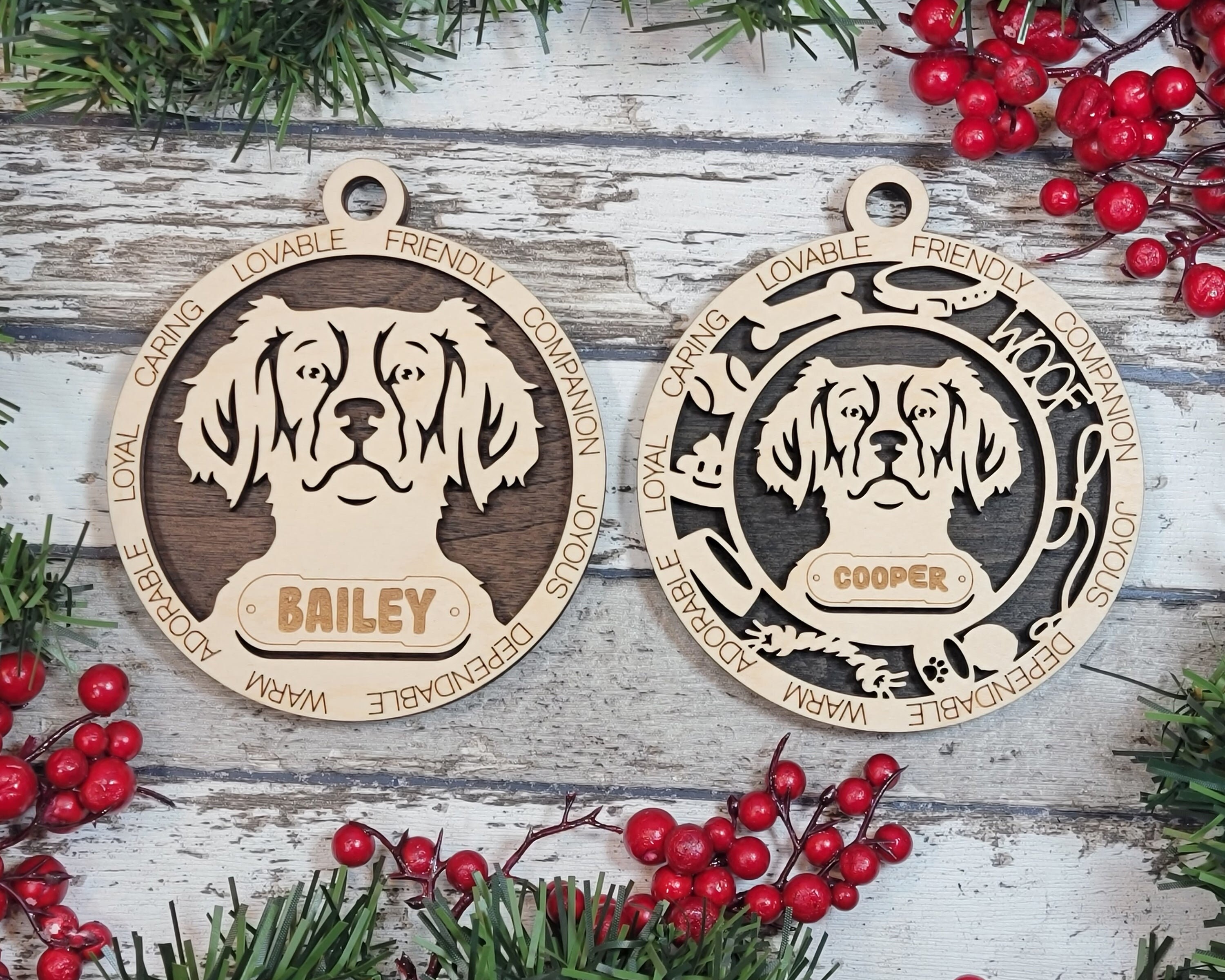 Customizable Brittany Ornament - Etsy
