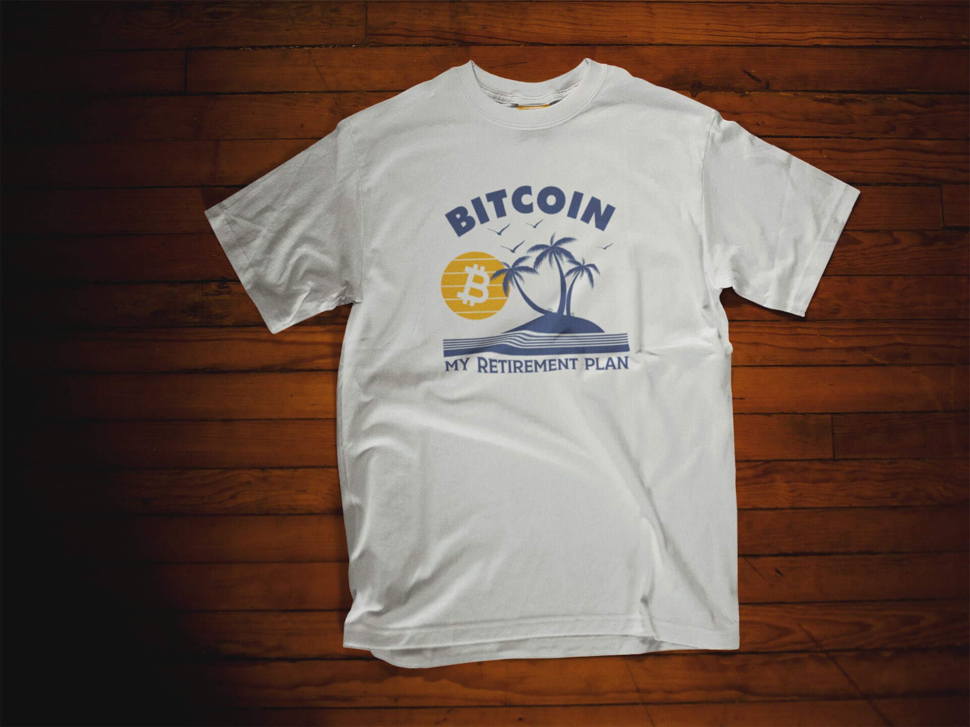 Bitcoin Retirement Plan Crew Neck T-shirt - Etsy