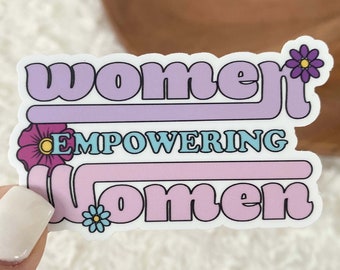 Women Empowering Women Floral Sticker