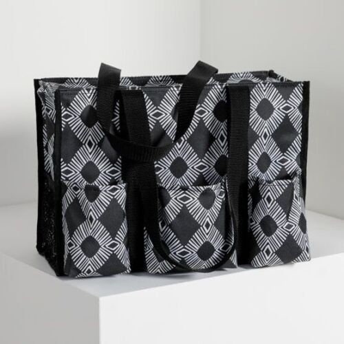 Thirty One Zip-top Organizing Utility Tote *Diamond Geo*