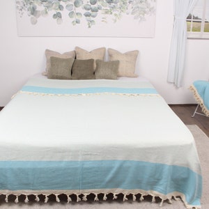 Home Decor Blanket, Bedcover, Turquoise Throw, Diamond Throw, 79x103 Inches Blanket, Wholesale Blanket, Couch Throw, Organic Blanket,