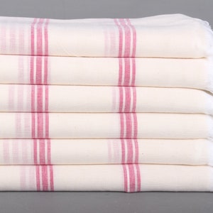 40x71 Inches Pink Cotton Towel, Custom Beach Towel, Striped Towel, Bachelorette Party Gift, Bridesmaid Gifts, Bachelorette Party Favors