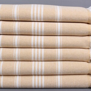 Personalized Bridesmaid Gift Towel, Personalized Gifts, Mustard Towel, Striped Peshtemal, 40x71 Inches Embroidered Towel, Turkey Towel,
