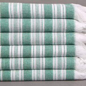 Toalhas de presente de casamento, toalha turca, verde 1 peshtemal, toalha listrada, 40x71 polegadas toalha turca para presente, pareo peshtemal,