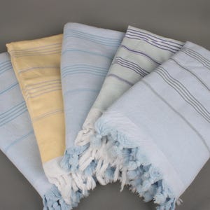 Bath towel, Striped Terry Towel, 36&quot;x67&quot; Cotton Towel, Family Gift, Handmade Gift, Peshtemal Towel, Anniversary Gift For Her,