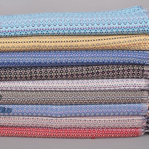 Monogrammed Hand Towel, Small Bath Towels, Personalized Gift, Colorful Diamond Hand Towel, 18&quot;x38&quot; Cotton Hand Towel,