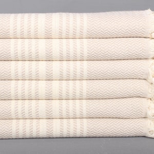 Beach Towel, Bridesmaid Gifts, Striped Towel, 40x71 Inches Beige Cotton Towel, Bachelorette Party Gifts, Valentines Day Gift Idea,