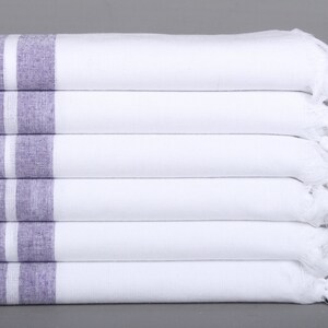 Gift For The Home, Striped Towel, Turkish Bath Towel, Halloween Gifts, Wedding Gift, 40x71 Inches Purple Cotton Towel, Guest Towel,