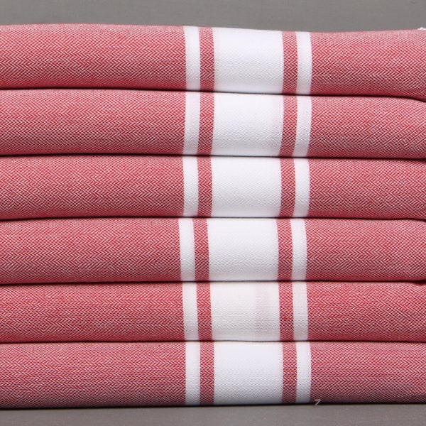 Custom Hand Towel, Face Towel, Dark Red Towel, Striped Towel, 24x36 Inches Gift For Her, Wholesale Towel, Hotel Towel, Holiday Towel,