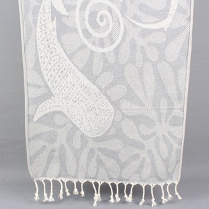 Wedding Gift Towels, Face Towel, Dark Gray Peshkir, Fish Dishcloth, 18x38 Inches Bridesmaid Gift, Hotel Peshkir, Organic Towel,