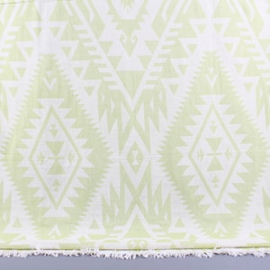 Turkish Towel, Wedding Gift Towels, Pistachio Green Peshtemal, Geometric Towel, 40x75 Inches Bachelorette Favor Towels, Travel Towel,